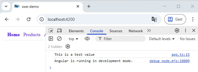 accessing env variable