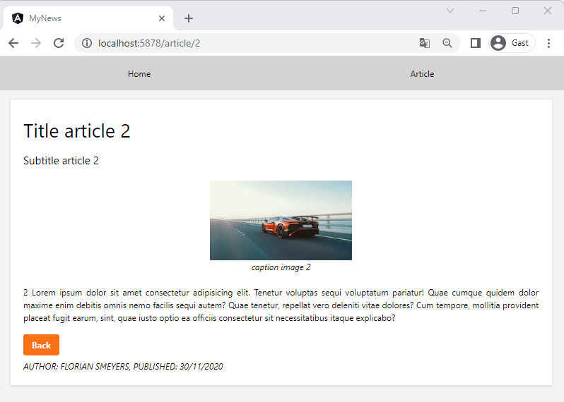 article detail exercise