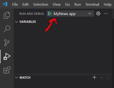 vs code debugging launch
